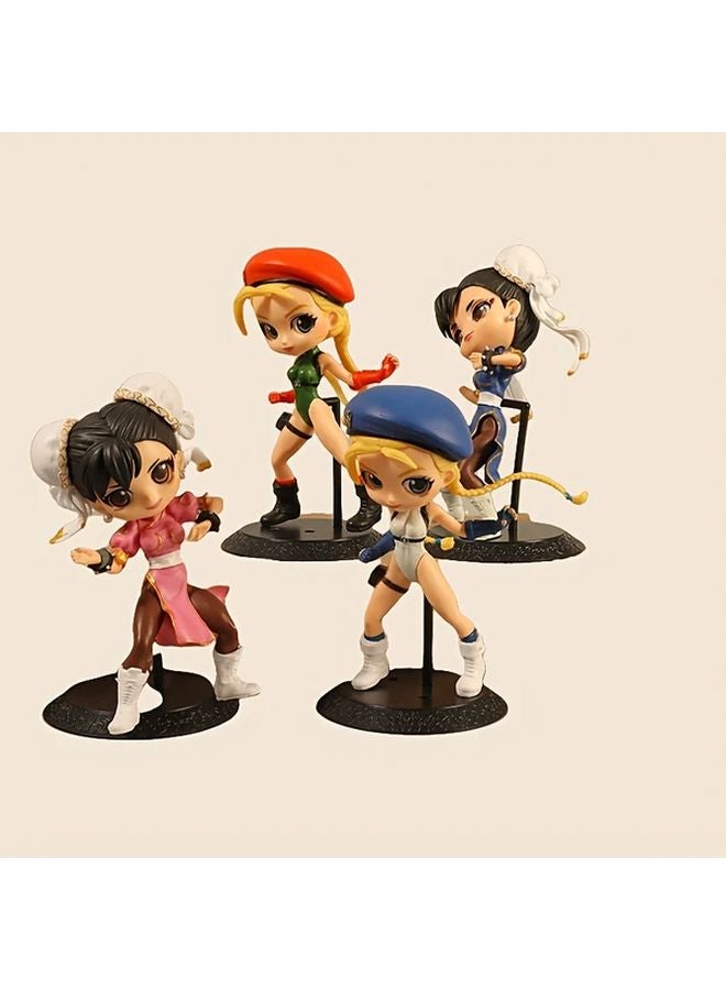 4pcs Anime Cartoon Figurine Desktop Ornaments For Gaming Consoles - Image 5