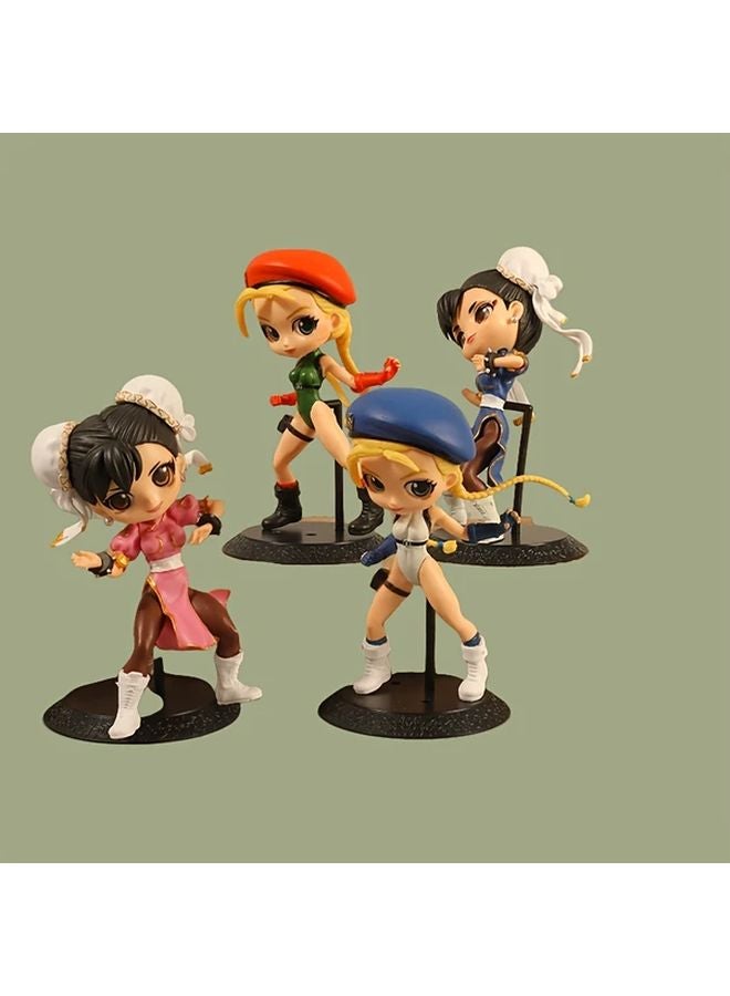 4pcs Anime Cartoon Figurine Desktop Ornaments For Gaming Consoles - Image 2