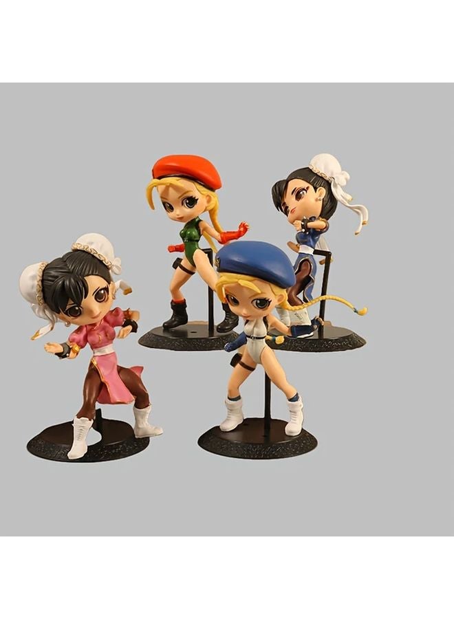 4pcs Anime Cartoon Figurine Desktop Ornaments For Gaming Consoles - Image 3