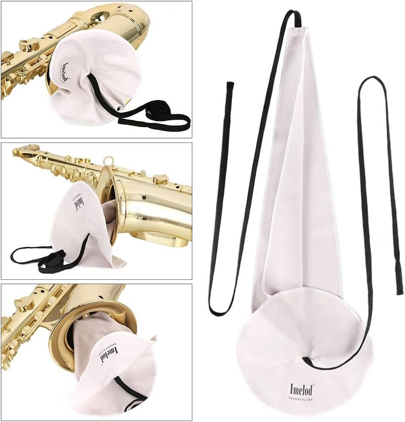 Imelod Saxophone Cleaning kit with Case for Alto Tenor Clarinet Flute and other Wind & Woodwind Struments Including Sax Cleaning Cloth(4pcs),Mouthpiece Brush(Dark Gray) - Image 5