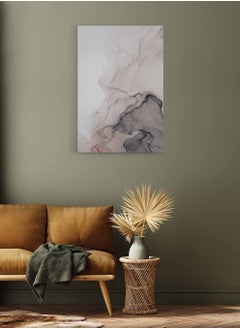 LOWHA Framed Canvas Wall Art Stretched Over Wooden Frame, Colourful Abstract Painting, For Home, Living Room, Office Decor  - Image 3