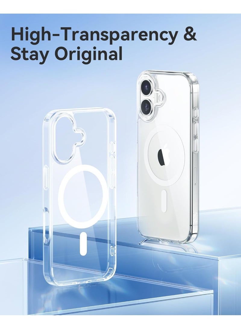 Case for iPhone 17 Clear Magnetic Cover Mag Safe Compatible Hybrid Protective Crystal Clear Hard Back Case Shockproof TPU Frame Slim Transparent Case for Apple iPhone 17 - Image 5