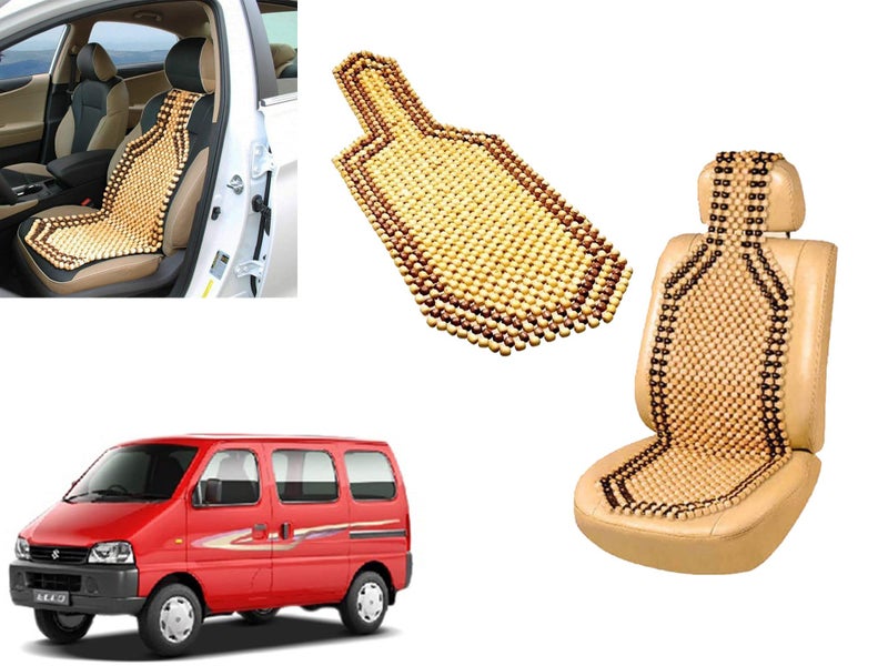 Auto Pearl Autopearl Car Wooden Bead Seat Cover for Eeco (Brown) - Image 1