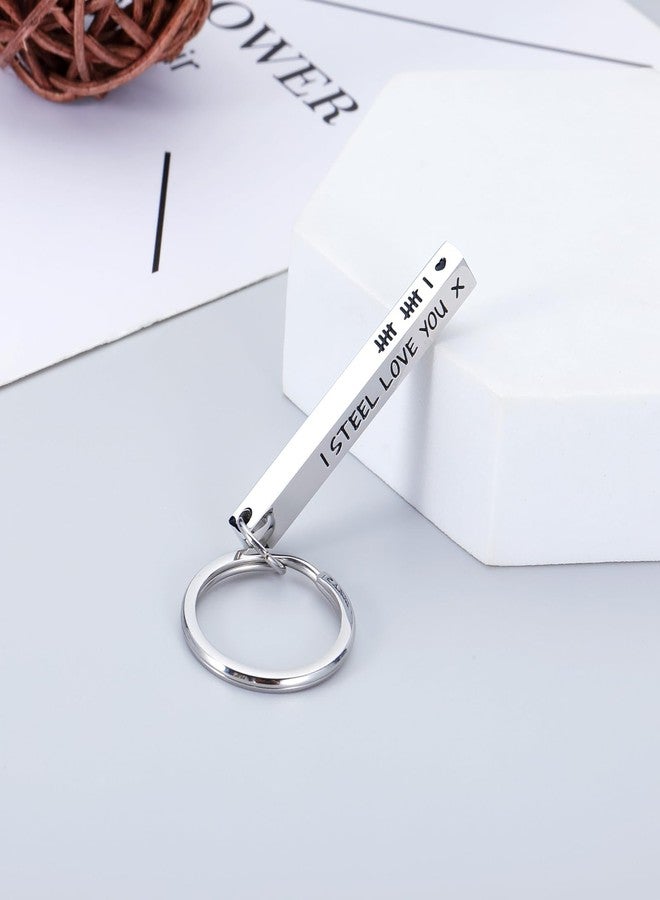 Perleddom 11th Anniversary Steel Gifts,11 Year Anniversary Steel Gifts for Him,Steel Gifts for 11th Anniversary,11 Year Anniversary Keychain Gifts Valentine Day Gifts Steel Anniversary Weeding Gifts for Her - Image 5