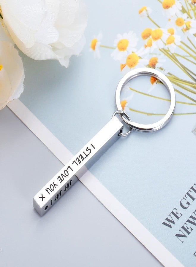 Perleddom 11th Anniversary Steel Gifts,11 Year Anniversary Steel Gifts for Him,Steel Gifts for 11th Anniversary,11 Year Anniversary Keychain Gifts Valentine Day Gifts Steel Anniversary Weeding Gifts for Her - Image 2