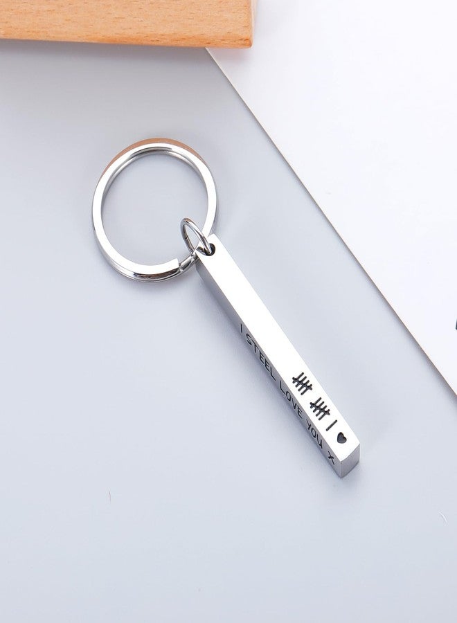 Perleddom 11th Anniversary Steel Gifts,11 Year Anniversary Steel Gifts for Him,Steel Gifts for 11th Anniversary,11 Year Anniversary Keychain Gifts Valentine Day Gifts Steel Anniversary Weeding Gifts for Her - Image 4