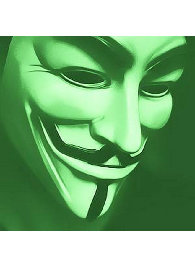 Sage Square Sage Square V for Vendetta Comic FACE MASK Fawkes Mask Anonymous Edition Face-Mask Perfect Fit Cosplay V for Vendetta, Birthday Parties (Design 4)  - Image 3
