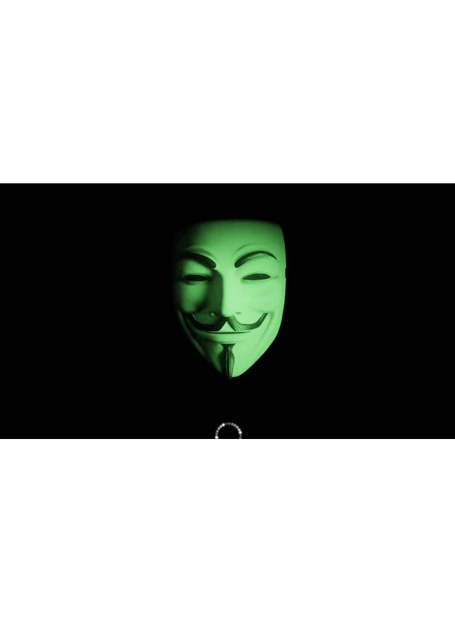 Sage Square Sage Square V for Vendetta Comic FACE MASK Fawkes Mask Anonymous Edition Face-Mask Perfect Fit Cosplay V for Vendetta, Birthday Parties (Design 4)  - Image 2
