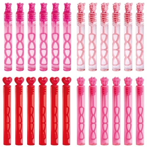 Aviski 24PCS Valentines Day Bubble Wands Mini Bubble Wands for Valentines Day Party Favors Valentines Gift Toys for Girls Boys Kids Toddler Adults Party Bag Stuffers Goodie Bag Filler Classroom Prizes - Image 1