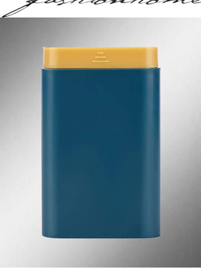 NIBEMINENT Portable Plastic Pills Box Blue - Image 2