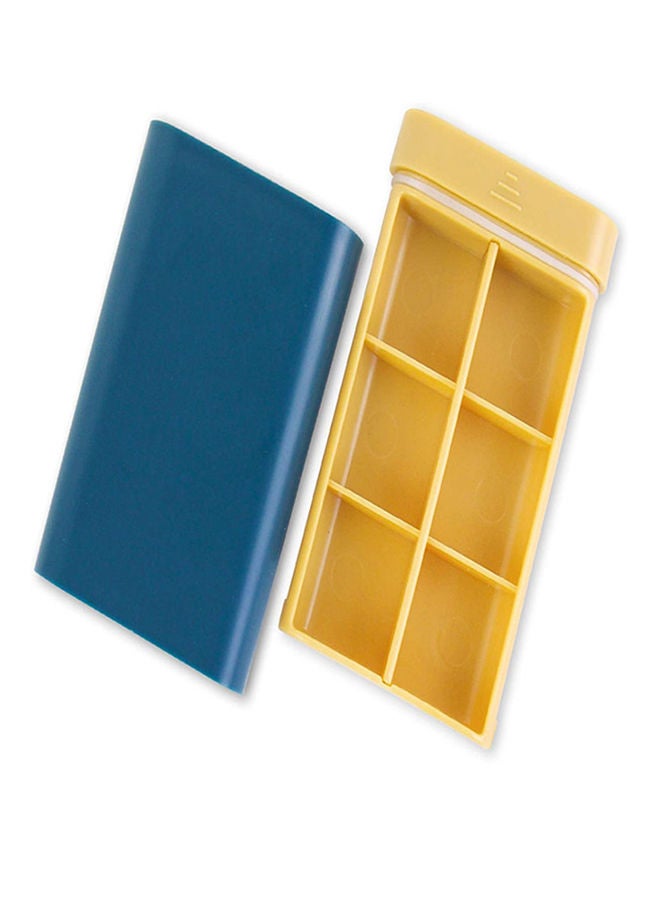 NIBEMINENT Portable Plastic Pills Box Blue - Image 3