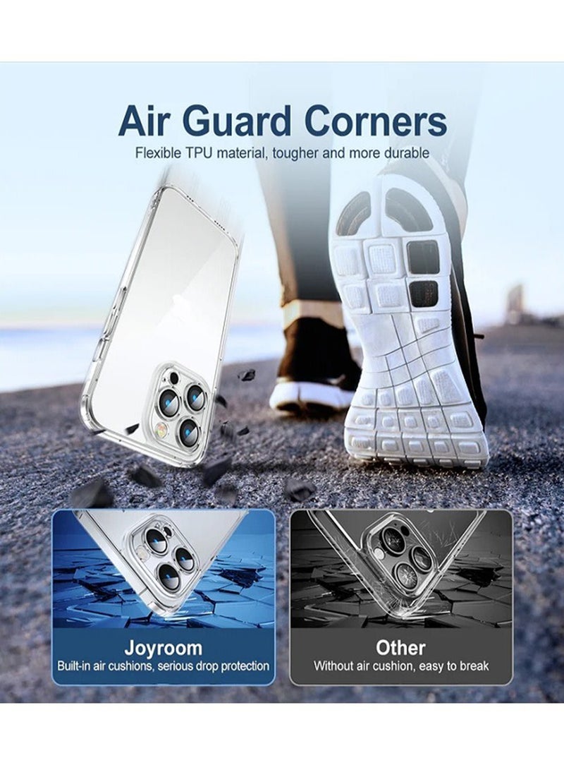 JOYROOM Anti-Drop Slim Transparent Soft TPU Designed Drop Protection, Anti-Scratch And Shockproof Protective Case For iPhone 15 Pro 6.1 Inch Clear - Image 5