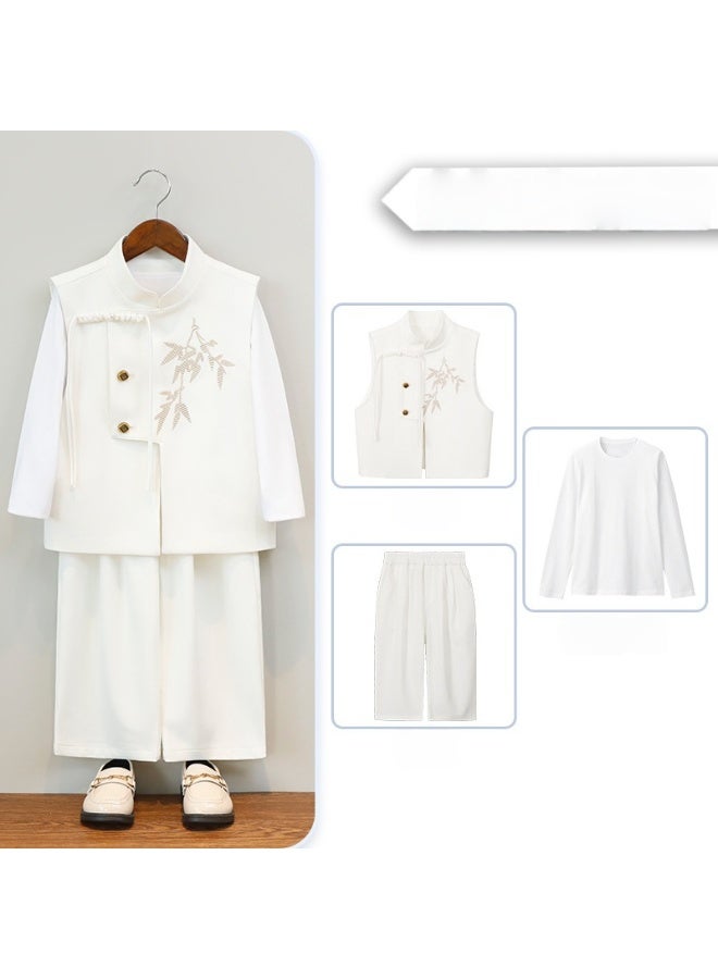 Shougu Chinese Style Boys' Fashionable Shirt Set  - Image 1