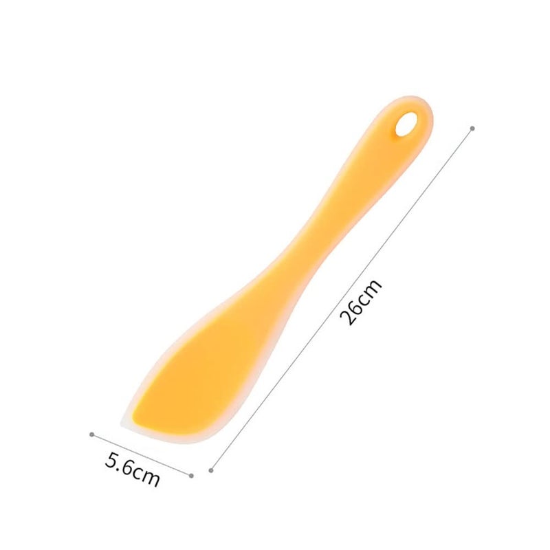 P Plus Fire Silicone Spatula Heat Resistant Small Spatulas Cooking Utensil Set NonStick Flexible Rubber Essential Cooking Gadget Multicolor Set of 2 - Image 2