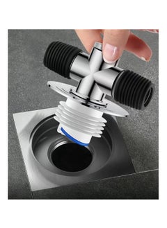 SYOSI Anti-Odor Washing Machine Drain Hose Seal, Floor Drain Plug Sewer Pipe Seal Ring, Sealing Cover for Up to 3 Drain Hoses  - Image 2