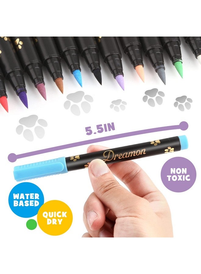 Dreamon Dog Nail Polish Pen, 14 Colors Pet Nail Polish Set to DIY Beautiful Dog Nails Ideas, Creative Dog Accessories Nail Polish Pens Quick Dry & Easy to Use (A) - Image 3