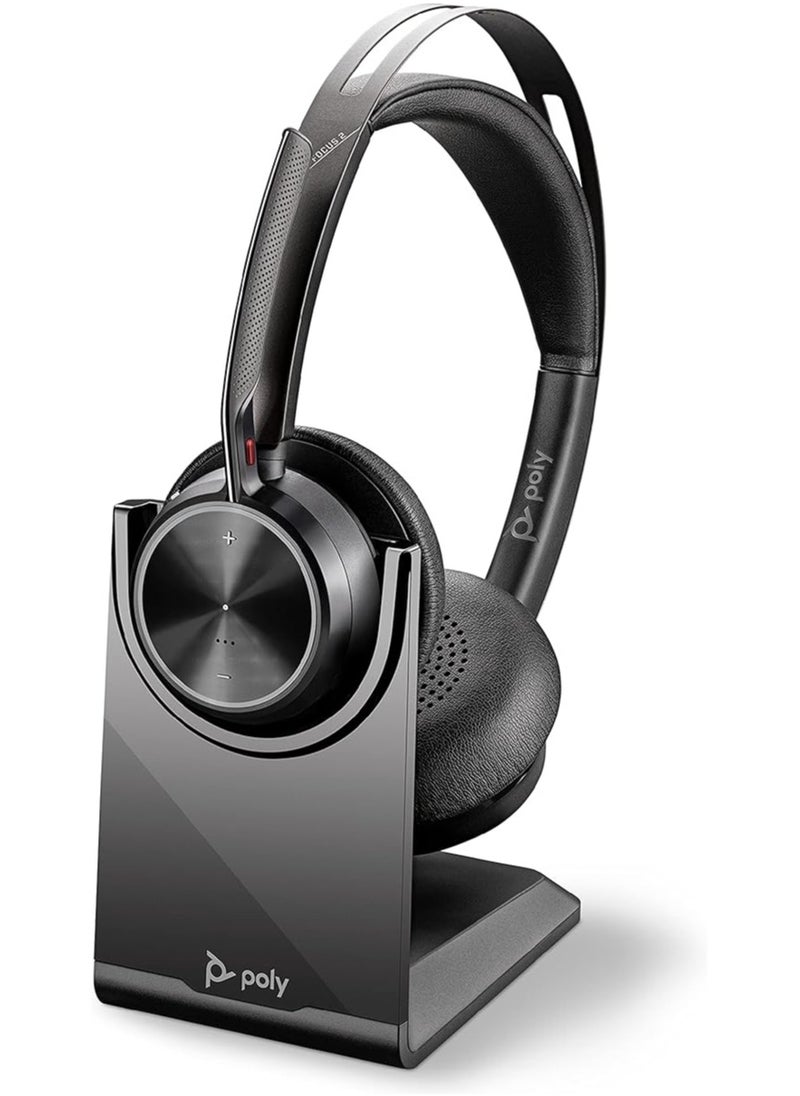Poly - Poly Voyager Focus 2 USB A with charge Stand (VFOCUS2) - Image 1