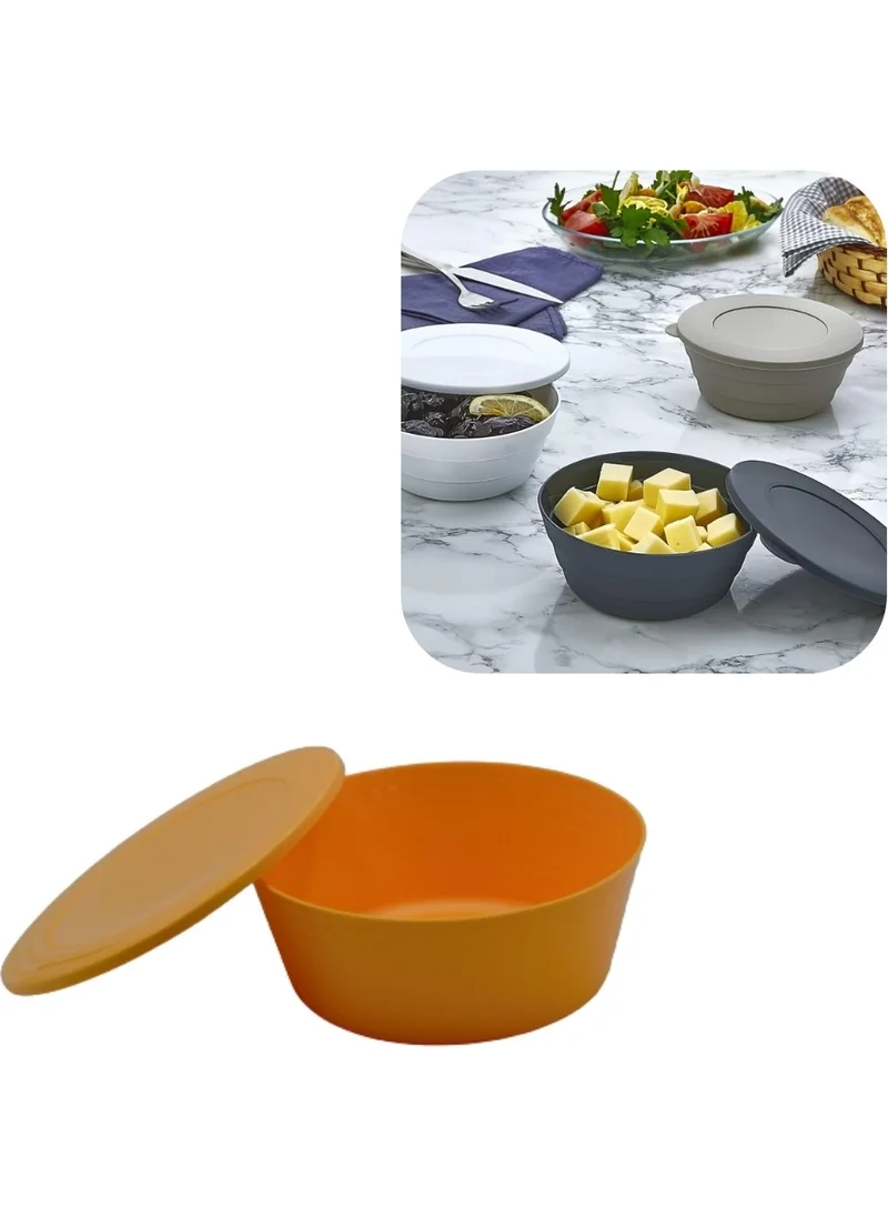 Piev Multi-Purpose Bowl with Lid 750 cc Orange