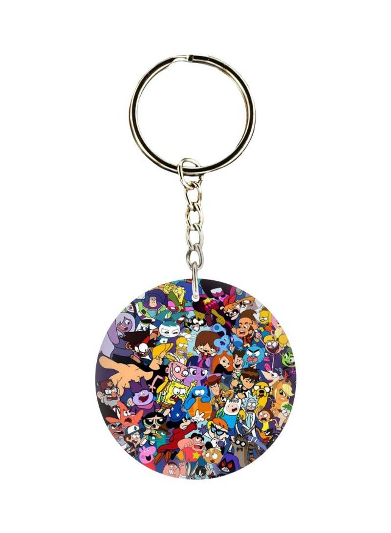 Cartoon Printed Keychain