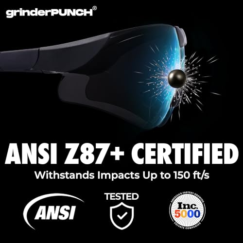 grinderPUNCH Bifocal Safety Sunglasses Sun Reading Glasses ANSI Z87 Impact Resistant Magnifier Sun Readers for Work Men Women +1.50 - Image 2