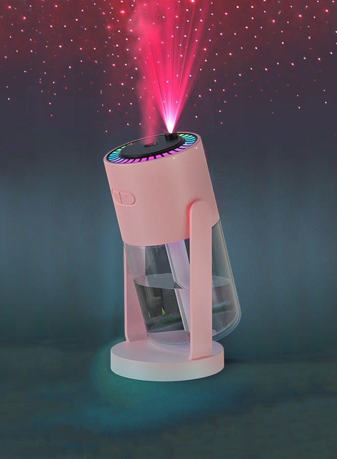 Colorfull LED Star Projection Humidifier,Aroma Diffuser Essential Oil Air Humidifier - USB Portable Ultrasonic Mist Maker for Home & Car with Auto Shut-Off  - Image 2