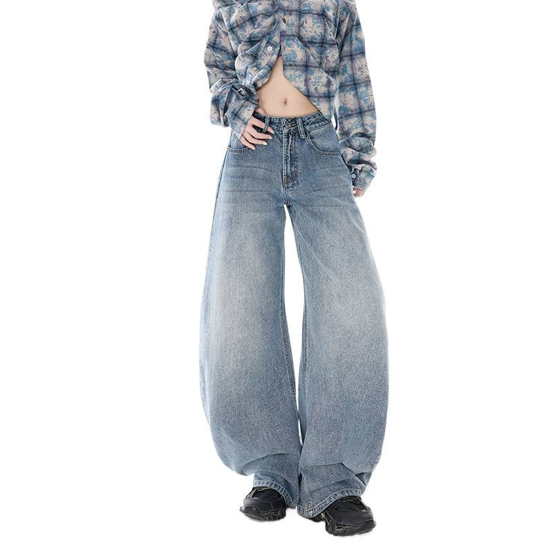 Unisex Classic Denim Jeans Loose Fit Daily Outdoor Wear - Image 4