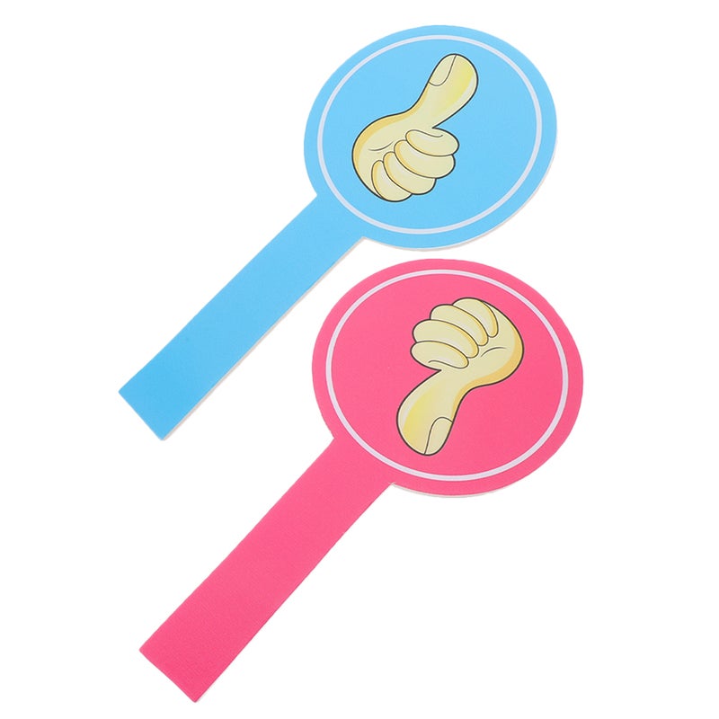 2pcs Reusable Thumbs Up Thumbs Down Paddles For Classroom Voting Teacher Feedback Tools Student Engagement And Interactive Learning Activities - Image 4