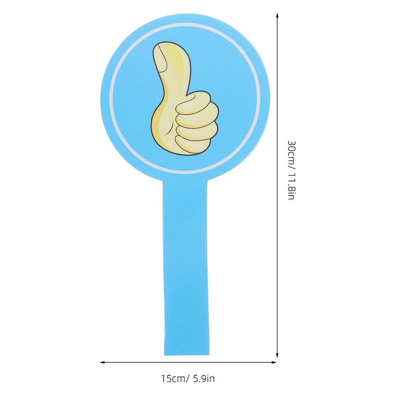 2pcs Reusable Thumbs Up Thumbs Down Paddles For Classroom Voting Teacher Feedback Tools Student Engagement And Interactive Learning Activities - Image 2