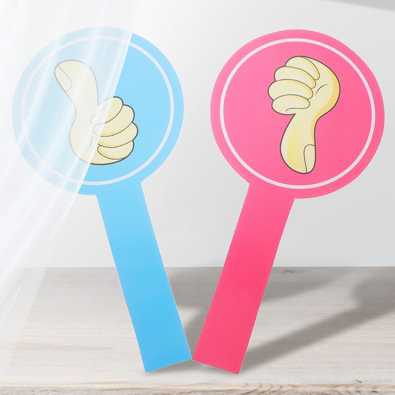 2pcs Reusable Thumbs Up Thumbs Down Paddles For Classroom Voting Teacher Feedback Tools Student Engagement And Interactive Learning Activities - Image 5