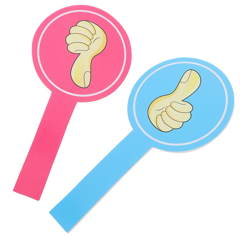2pcs Reusable Thumbs Up Thumbs Down Paddles For Classroom Voting Teacher Feedback Tools Student Engagement And Interactive Learning Activities - Image 3
