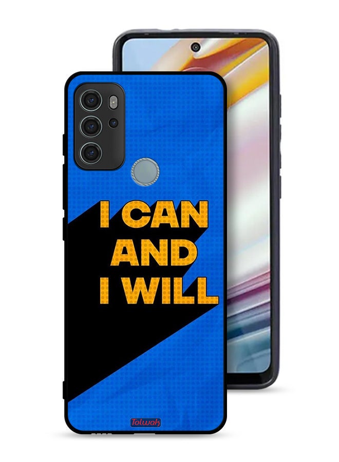 Tolwak Motorola Moto G60S Protective Case Cover I Can And I Will - Image 1