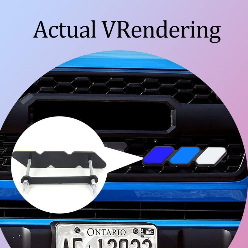 Middrivr شعار ديكور شبكة ميدرايفر TRD - شعار ثلاثي الألوان للشاحنات - Image 5