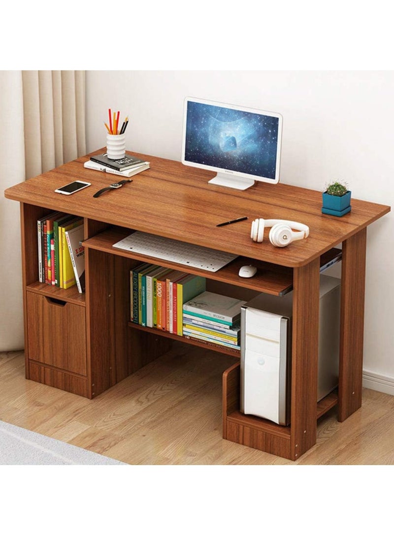 DubaiGallery Large Wooden Computer Desk Office Desk Writing Table Universal Laptop Stand PC Workstation Study Table Home Office Furniture  - Image 3