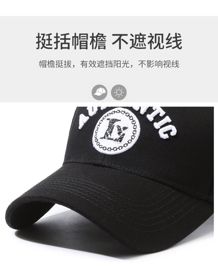 L Logo Cap Unisex Sports Sun Protection Breathable Baseball Hat Cotton - Image 3
