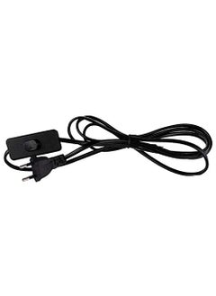 KAKA LIGHT KAKA LIGHT Plastic Total Led Light Long Wire With Bed Switch On Off Button For Table Lamps Diy Projects 18 Meter 60 In Black  - Image 1