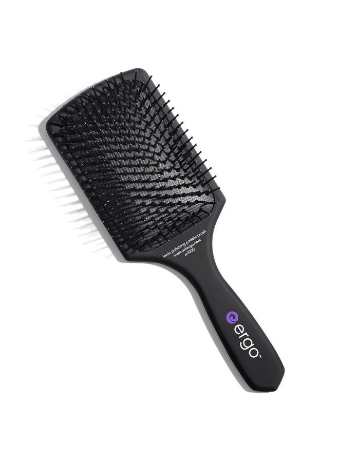 ERGO Ionic Paddle Hair Brush Large Polishing Brush For Longlasting Shine Detangling Brush For Wet & Dry Hair Care Hair Styling Tool For Blow Drying (Er1000) - Image 1