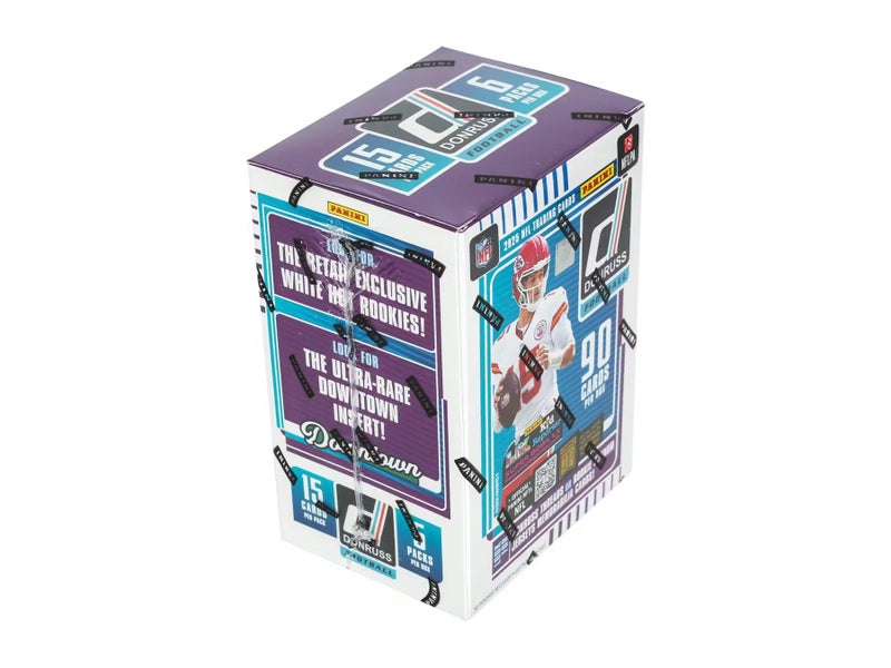 Panini 2025 Panini Donruss Football 6-Pack Blaster Trading Card Box (1 Memorabilia or Revolution Insert Per Box) - Image 2