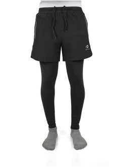 Abitos 2-in-1 Running Pants for Men – Compression Tights and Athletic Shorts with Pockets for Gym and Workouts  - Image 2