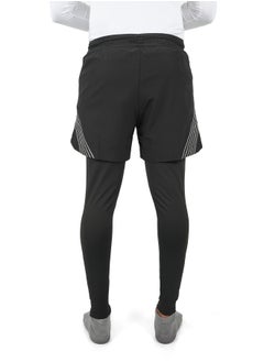 Abitos 2-in-1 Running Pants for Men – Compression Tights and Athletic Shorts with Pockets for Gym and Workouts  - Image 3