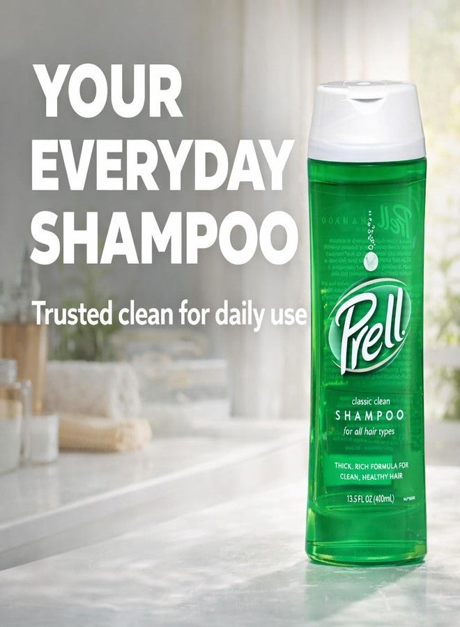 Prell Original Green Shampoo – Classic Clean Deep Cleansing Shampoo for Men & Women | 13.5 oz | 4 Pack - Image 2