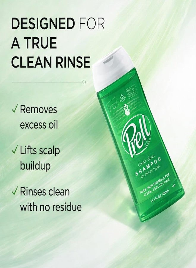 Prell Original Green Shampoo – Classic Clean Deep Cleansing Shampoo for Men & Women | 13.5 oz | 4 Pack - Image 3