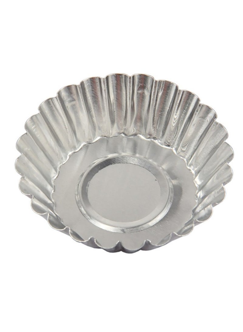 50 قطعة من الألومنيوم قالب تارت البيض - مثالية لخبز ميني تارت البيض ، الفطائر ، الكعك ، الكعك ، الخ - سهلة التنظيف والمتانة - Image 3