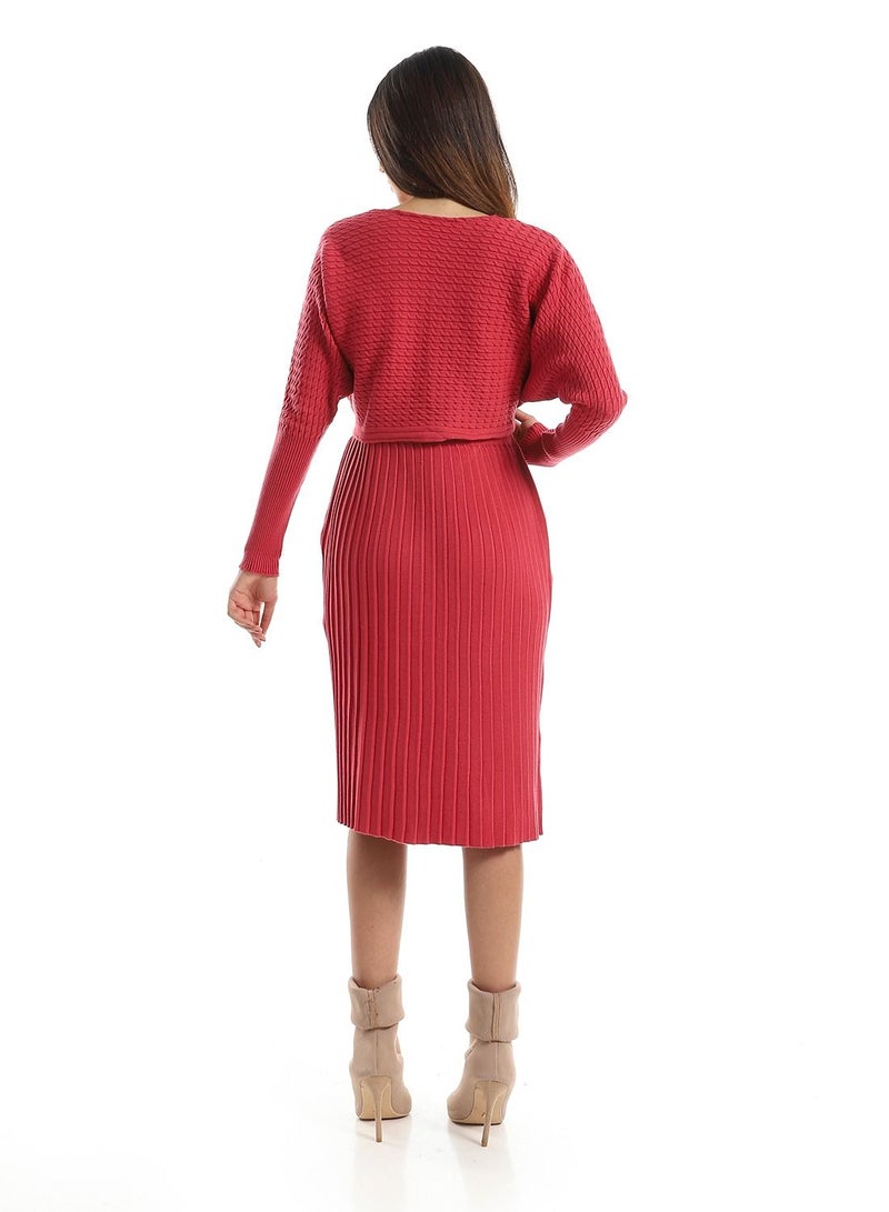 Caesar WomenCasual Wool Short Dress 2 Pieces  - Image 3