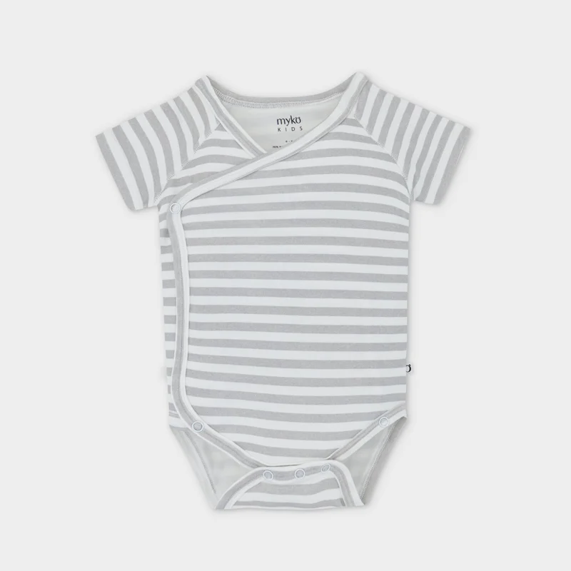 myko kids Panda Kimono Bodysuit