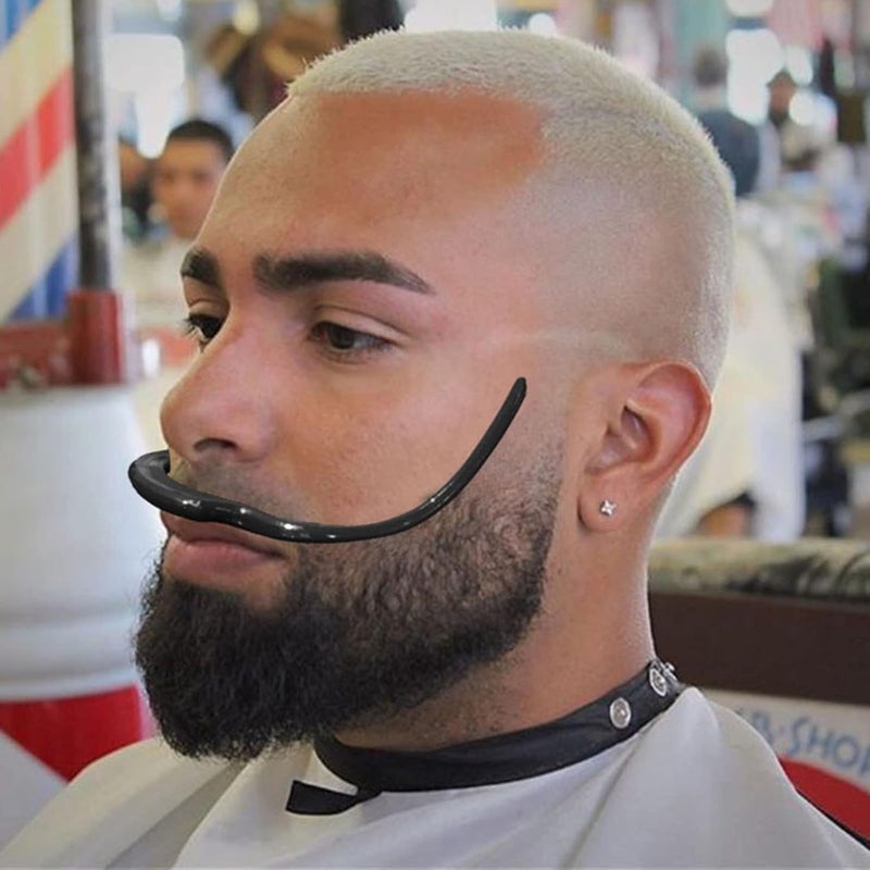 windforgecraft Beard Shaper - Beard and Facial Hair Outline Trimming Stencil - Beard and Facial Hair Outline Trimming Stencil for Men Husband - Image 2