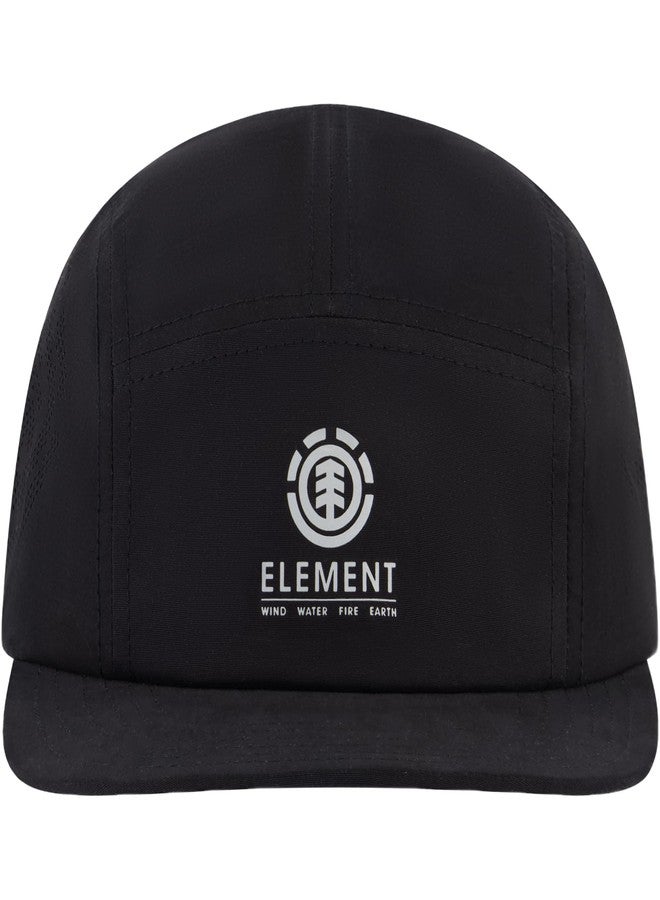 إيليمنت قبعة تخييم من إيليمنت، للبالغين، بحزام خلفي وحافة منحنية قليلاً، أسود، مقاس واحد - Image 1