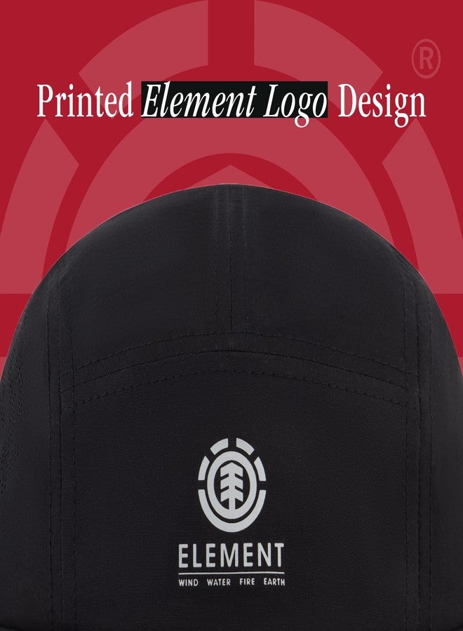 إيليمنت قبعة تخييم من إيليمنت، للبالغين، بحزام خلفي وحافة منحنية قليلاً، أسود، مقاس واحد - Image 3