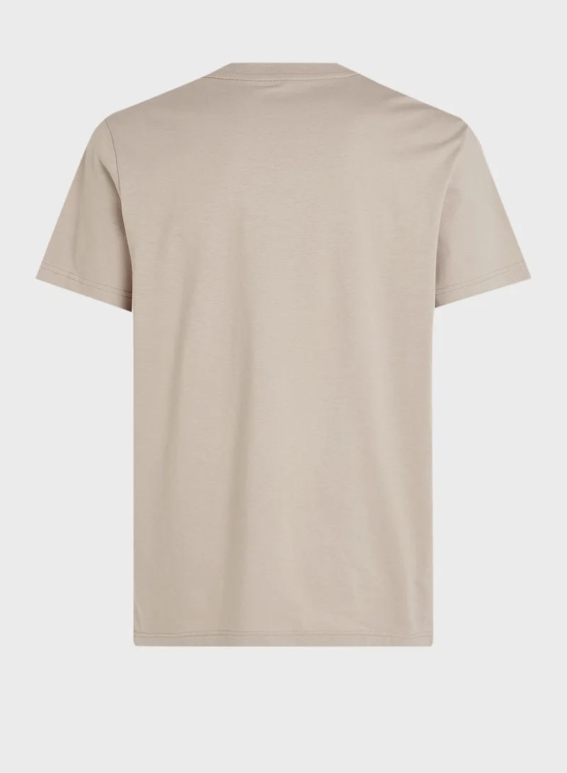 Calvin Klein Jeans Logo Print Crew Neck T-Shirt