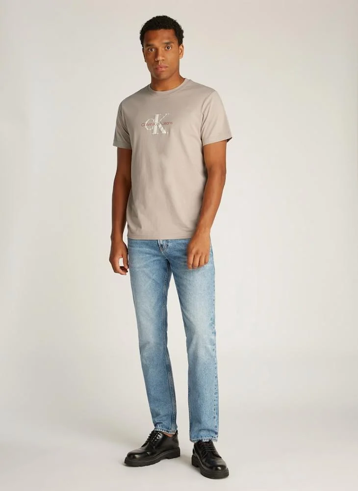 Calvin Klein Jeans Logo Print Crew Neck T-Shirt