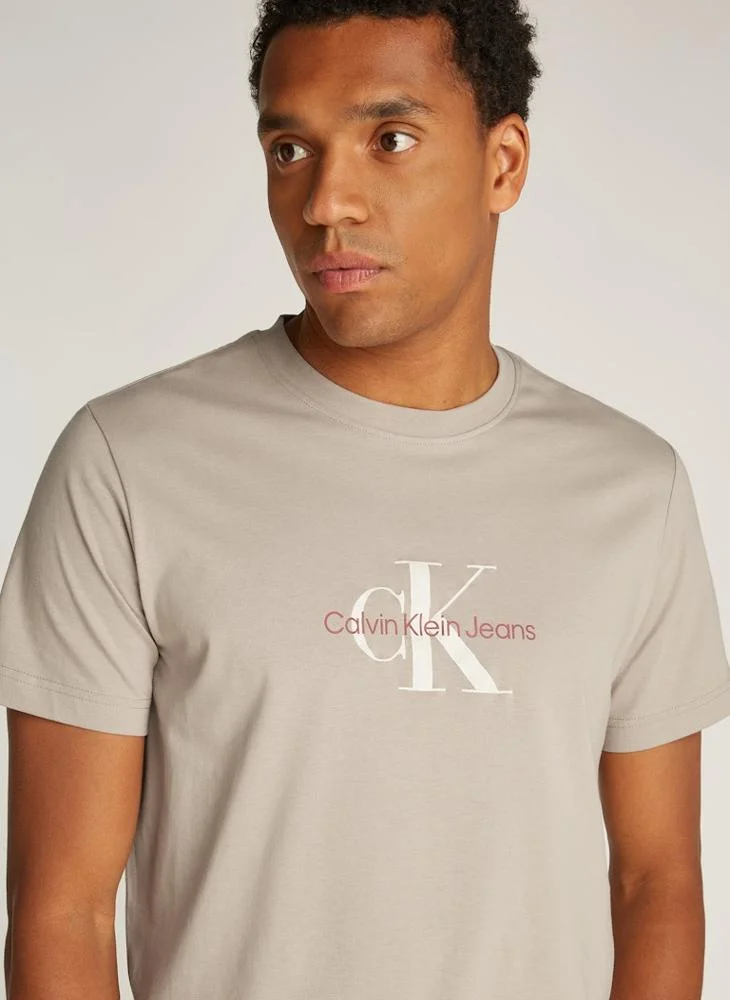 Calvin Klein Jeans Logo Print Crew Neck T-Shirt